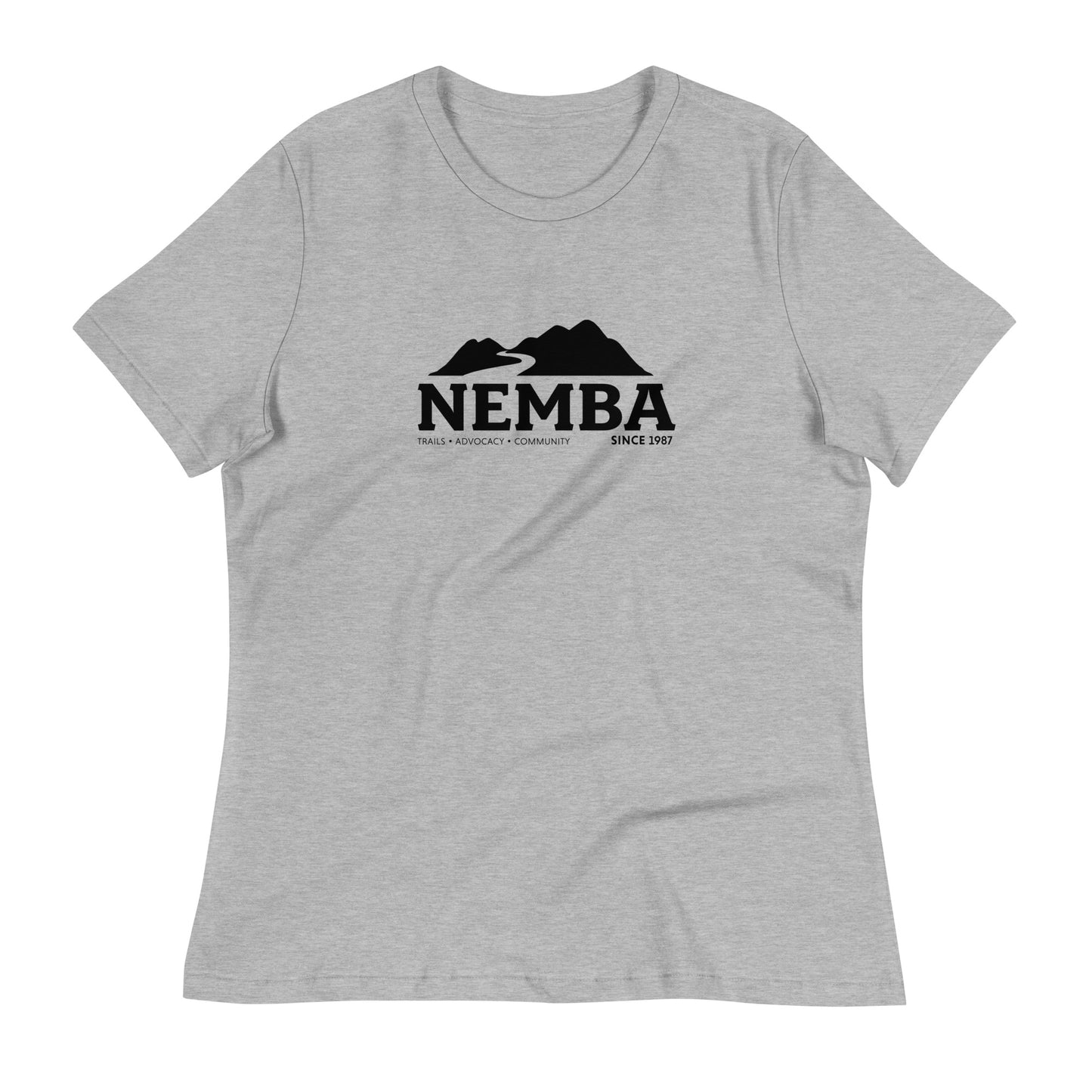 Women's Relaxed T-Shirt, Black Logo
