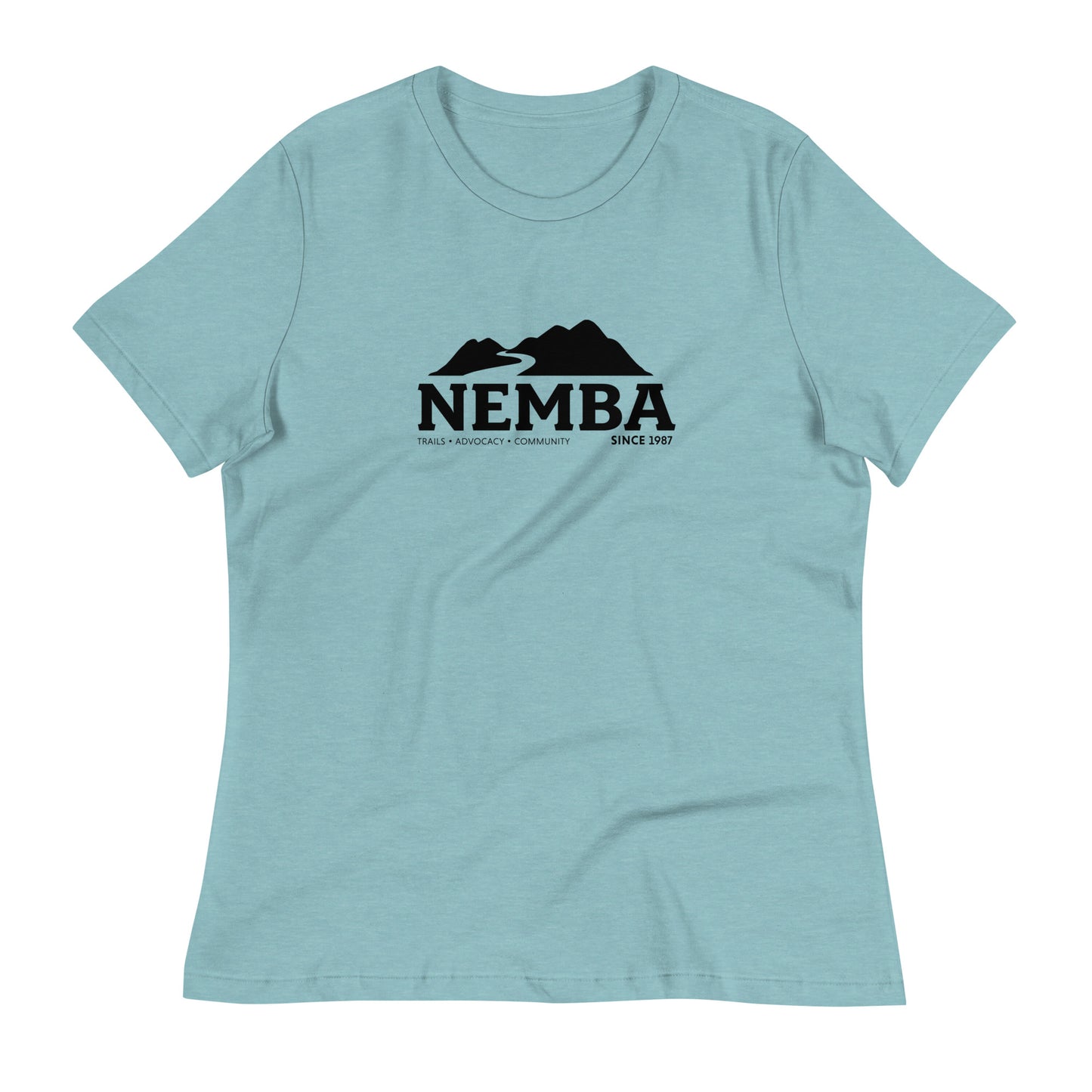 Women's Relaxed T-Shirt, Black Logo