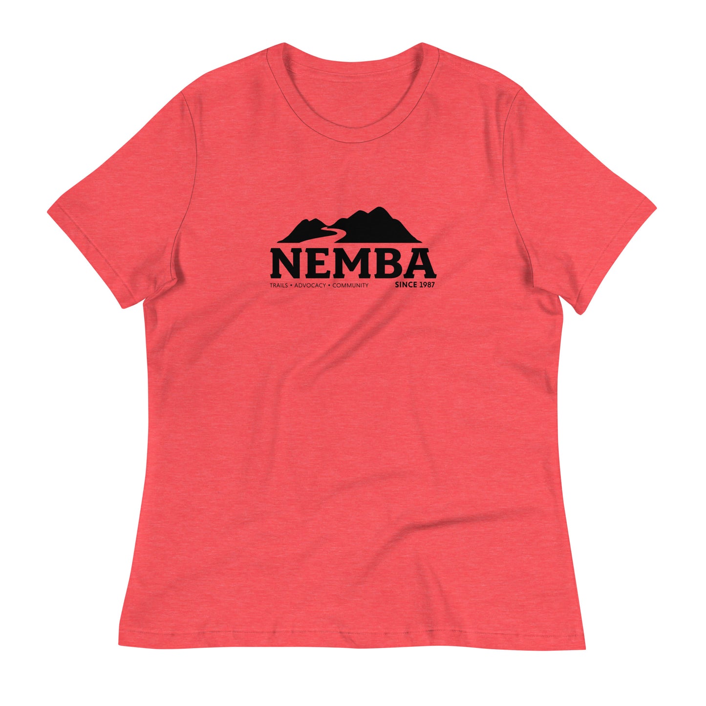 Women's Relaxed T-Shirt, Black Logo