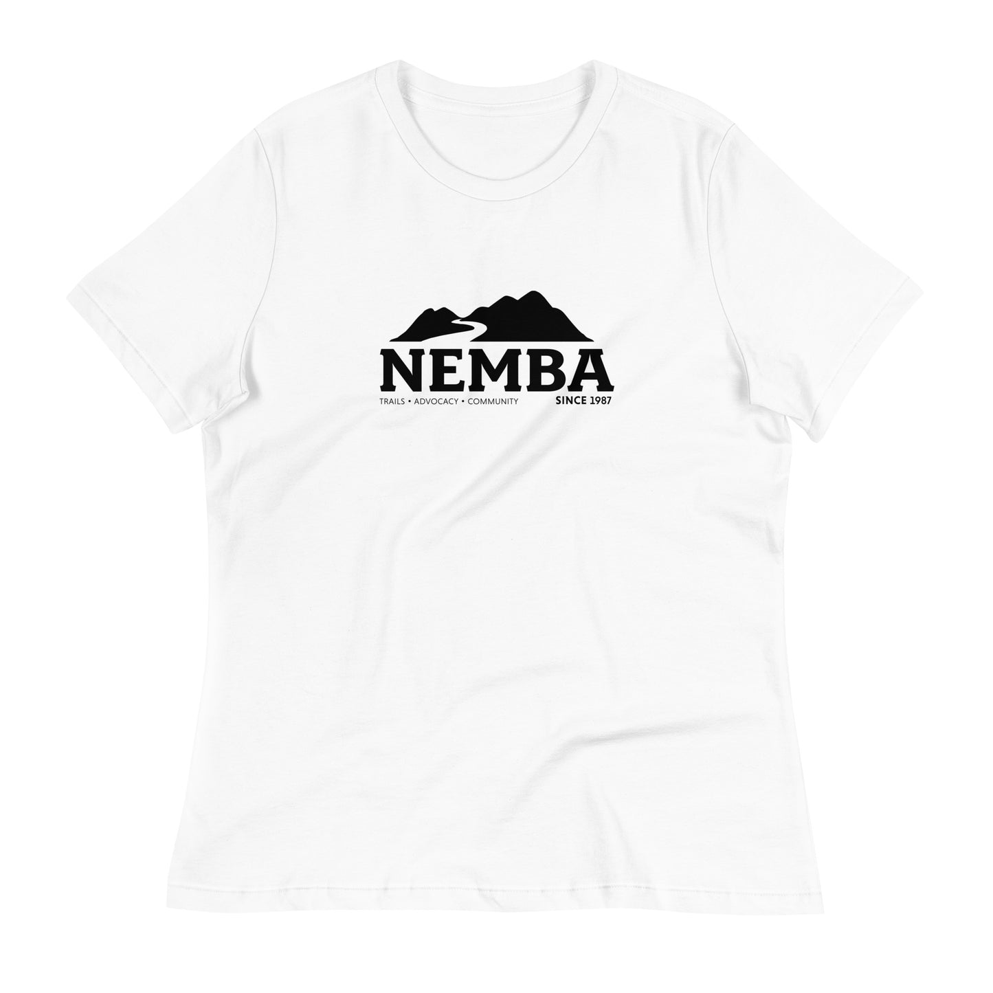 Women's Relaxed T-Shirt, Black Logo