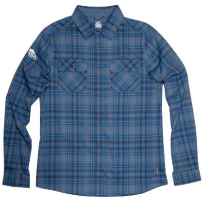 Men's Club Ride Daniel Keep Warm Stretch Riding Flannel, Vivid Blue