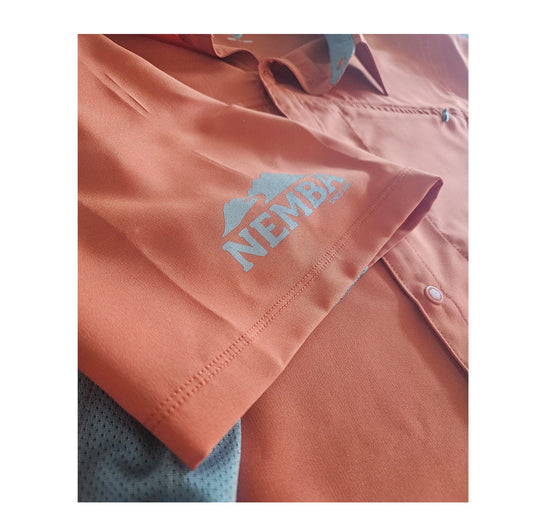 Men's Club Ride Protocol Lightweight Solid Shirt, Orange