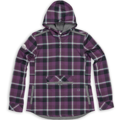 Women's Club Ride Pop Over Hoody, Blackened Purple