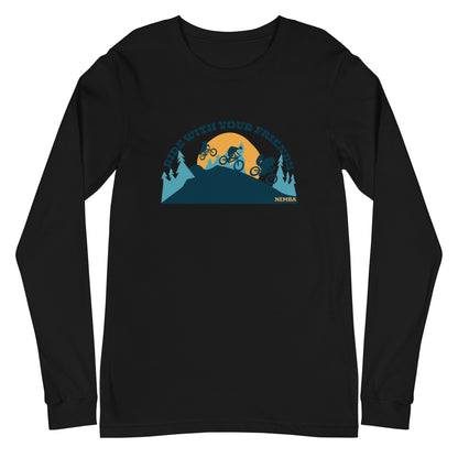 Unisex Long Sleeve Tee, Ride With Your Friends