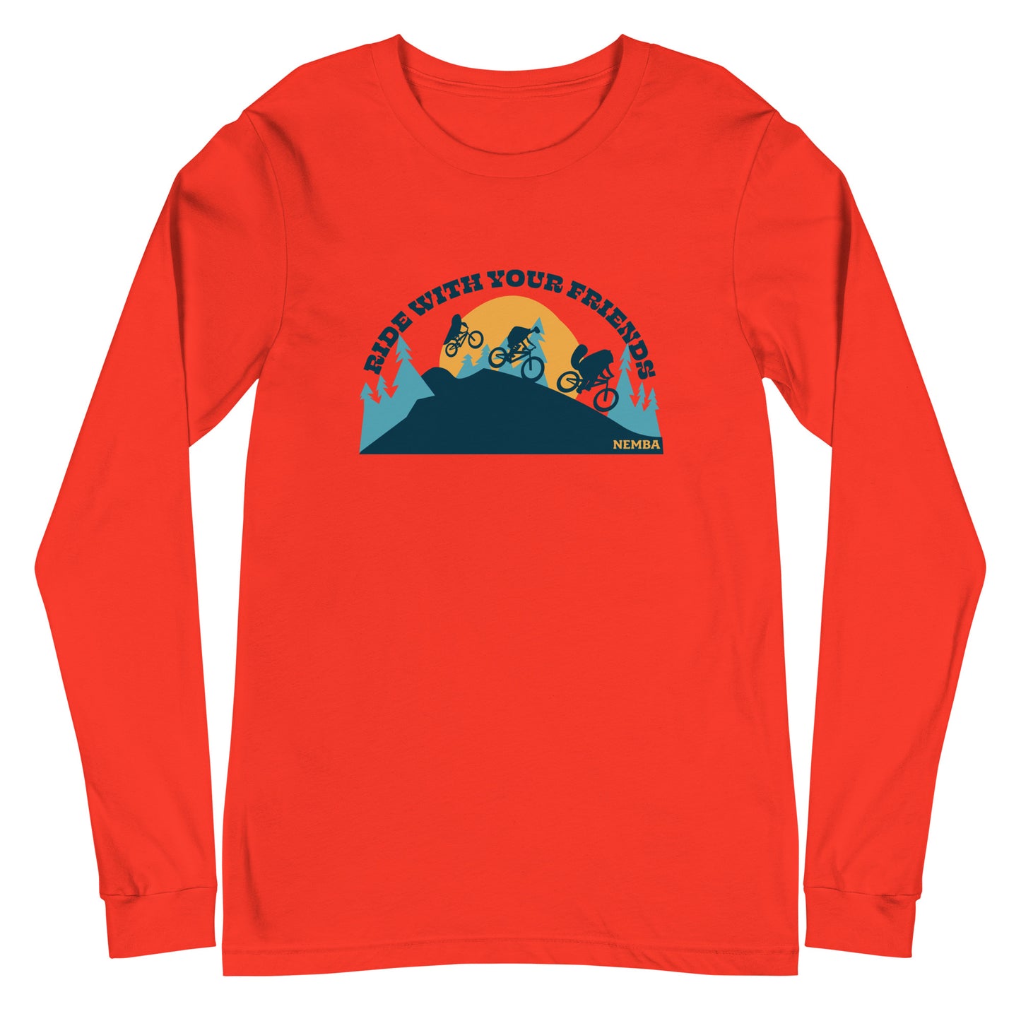 Unisex Long Sleeve Tee, Ride With Your Friends